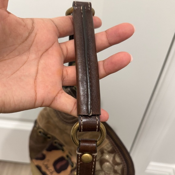 Coach Y2K Patchwork Animal Print Hobo Shoulder Bag Purse - Picture 3 of 7